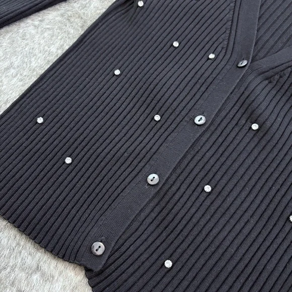 H&M Ribbed Rhinestone Cardigan - Picture 7 of 12